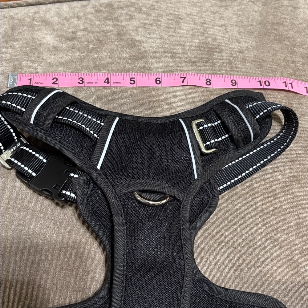 Barkbay Black Dog Harness with Reflective Stripes, size large, NWOT. - Picture 5 of 16